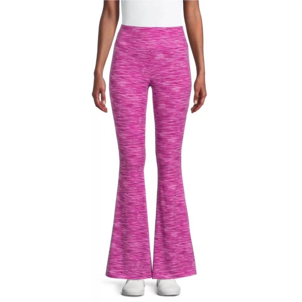 🩷 No Boundaries • Stretchy Flare Leggings Pants in Pink